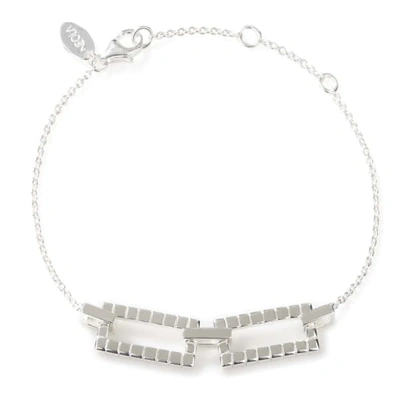 Neola Silver Cube Bracelet