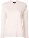 THEORY THEORY ROUND NECK JUMPER - PINK,I021271112746546