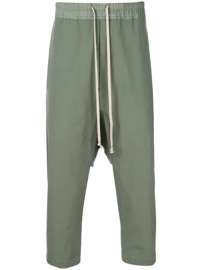 Rick Owens Dropped Crotch Trousers In 105 Sage