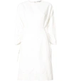 STELLA MCCARTNEY White Fitted Midi Dress,1669891453275162066