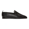H BY HUDSON H BY HUDSON BLACK WOVEN IPANEMA LOAFERS,O401010