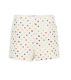 VALENTINO POLKA-DOT WOOL AND SILK SHORTS,P00320564