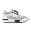 BALENCIAGA BALENCIAGA SILVER RACE SNEAKERS,500585 W07B1