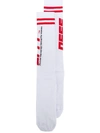 OFF-WHITE striped logo socks,OWRA003S18971164
