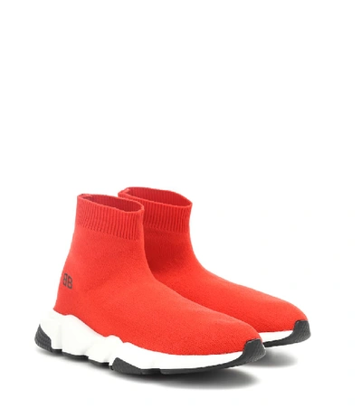 Balenciaga Speed Sock Trainers In Red