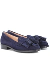 TOD'S SUEDE TASSEL LOAFERS,P00317274