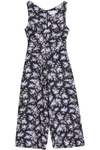 ZIMMERMANN Belted floral-print linen wide-leg jumpsuit,US 12789547614277448