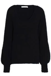 ZIMMERMANN WOMAN BOUCLÉ WOOL-BLEND SWEATER BLACK,AU 12789547614798639