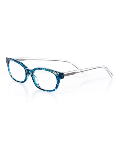 Eyebobs Over Served Two-tone Readers In Blue Pattern