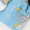 12pm By Mon Ami Dark Desert Highway Sweatshirt In Powder Blue In Blue