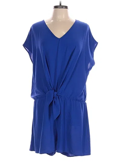 Pre-owned 12pm By Mon Ami Romper In Blue