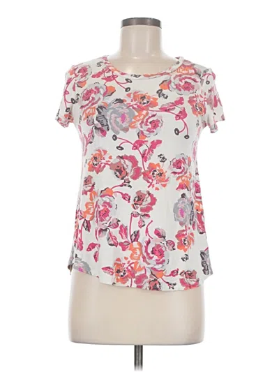 Pre-owned 12pm By Mon Ami Short Sleeve T-shirt In Ivory