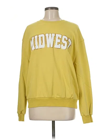 Pre-owned 12pm By Mon Ami Sweatshirt In Yellow