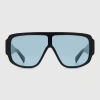 12pm Studios Aspen Shield Sunglasses In Blue
