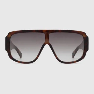 12pm Studios Aspen Shield Sunglasses In Brown