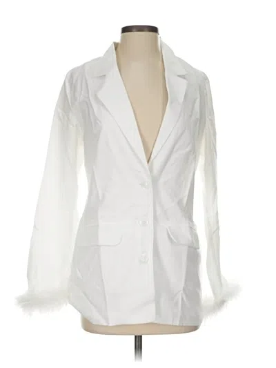 Pre-owned 12th Tribe 3/4 Sleeve Blouse In White