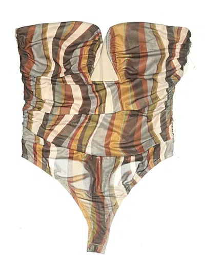 Pre-owned 12th Tribe Bodysuit In Brown