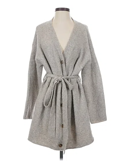 Pre-owned 12th Tribe Cardigan Sweater In Gray