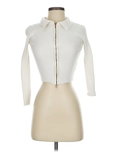 Pre-owned 12th Tribe Cardigan Sweater In Ivory
