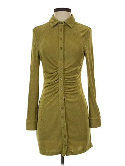 Pre-owned 12th Tribe Casual Dress In Green
