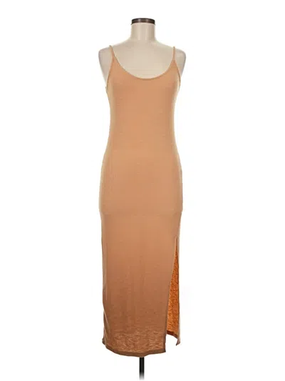 Pre-owned 12th Tribe Casual Dress In Tan