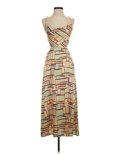 Pre-owned 12th Tribe Casual Dress In Tan