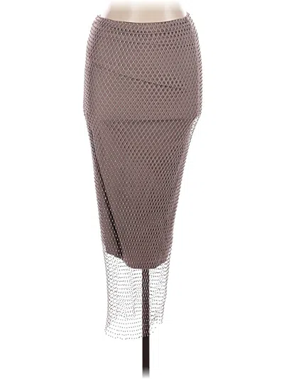 Pre-owned 12th Tribe Casual Skirt In Gray