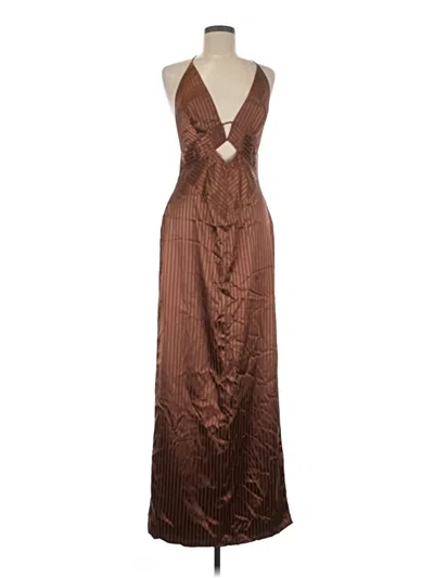12th Tribe Cocktail Dress In Brown