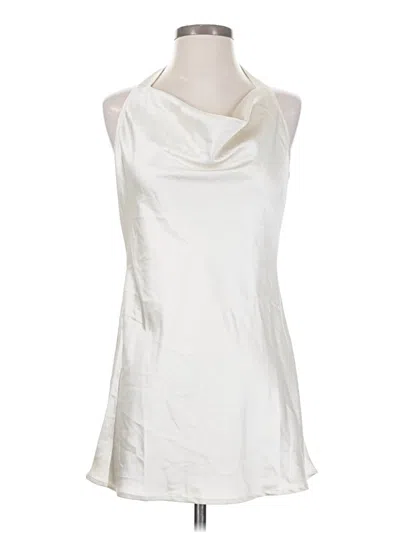 Pre-owned 12th Tribe Cocktail Dress In White
