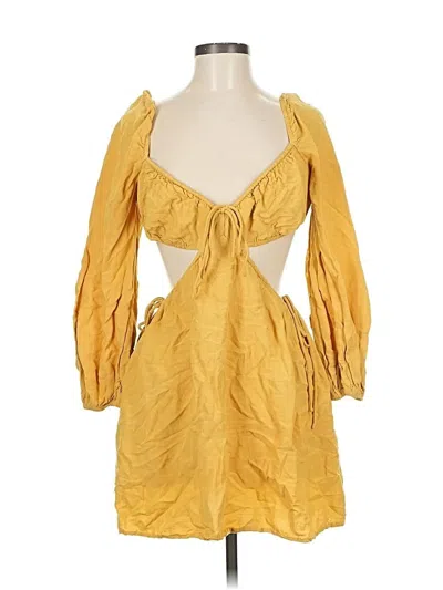 Pre-owned 12th Tribe Cocktail Dress In Yellow