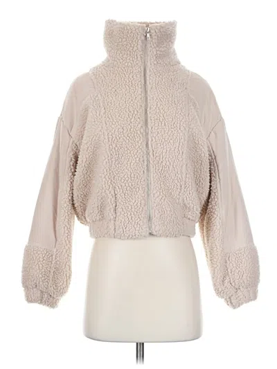 Pre-owned 12th Tribe Faux Fur Jacket In Ivory