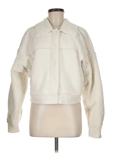 Pre-owned 12th Tribe Faux Fur Jacket In Ivory