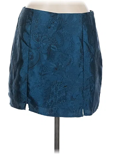 Pre-owned 12th Tribe Formal Skirt In Blue