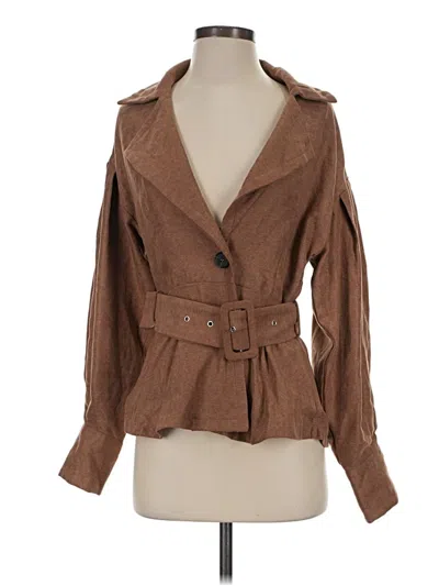 Pre-owned 12th Tribe Jacket In Brown