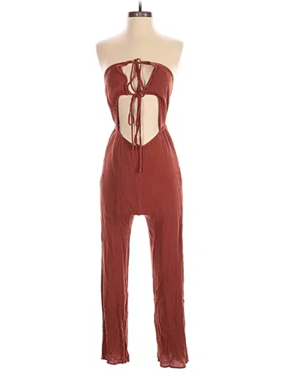 Pre-owned 12th Tribe Jumpsuit In Brown
