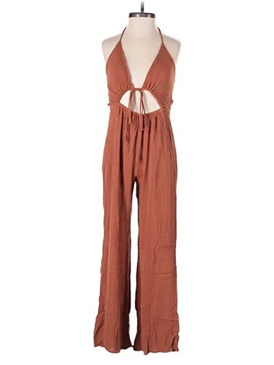 Pre-owned 12th Tribe Jumpsuit In Brown