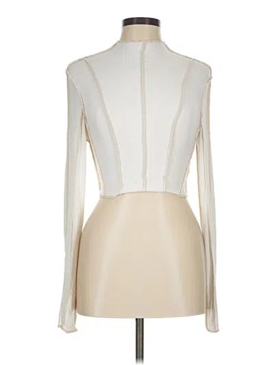 Pre-owned 12th Tribe Long Sleeve Turtleneck In Ivory