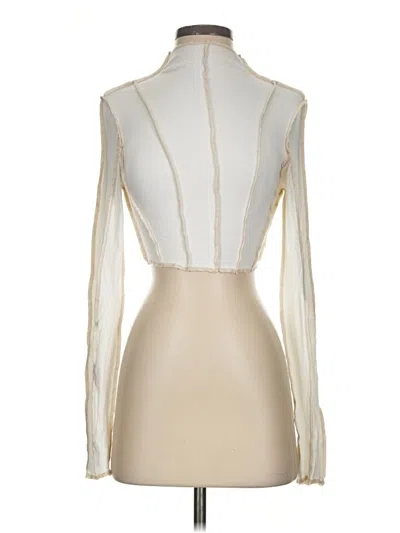 Pre-owned 12th Tribe Long Sleeve Turtleneck In Ivory