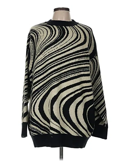 Pre-owned 12th Tribe Pullover Sweater In Black