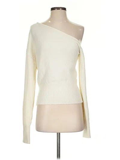 Pre-owned 12th Tribe Pullover Sweater In White