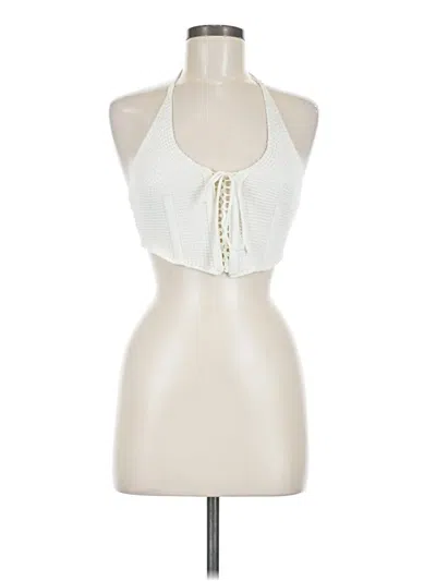 Pre-owned 12th Tribe Sleeveless Blouse In Ivory