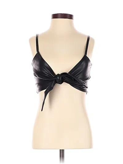 Pre-owned 12th Tribe Sleeveless Top Black Sweetheart Neckline Tops