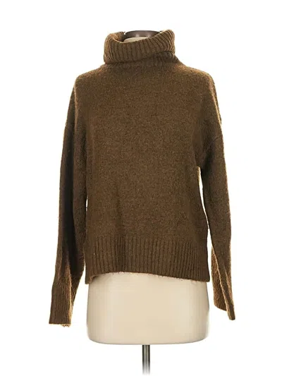 Pre-owned 12th Tribe Turtleneck Sweater In Brown