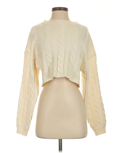 Pre-owned 12th Tribe Turtleneck Sweater In Ivory