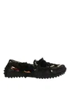 13 09 Sr Black Medusa Loafers In Black