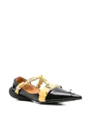 13 09 Sr Patsy Pointed-toe Buckled Ballet Flats In Black