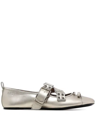 13 09 Sr Tonic Ballet Flats In Silver