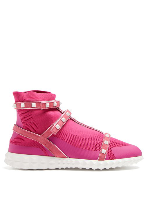 pink valentino trainers