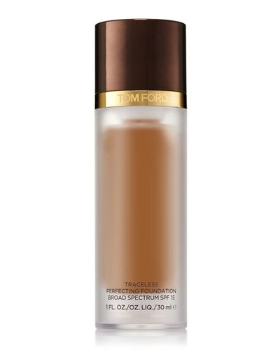 Tom Ford Traceless Perfecting Foundation Broad Spectrum Spf 15 9.5 Warm Almond 1 oz/ 30 ml In 11 Warm Almond