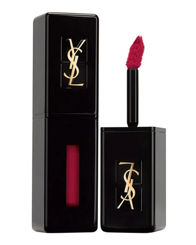 Saint Laurent Rouge Pur Couture Vinyl Cream Lip Stain In 401 Rouge Vinyle